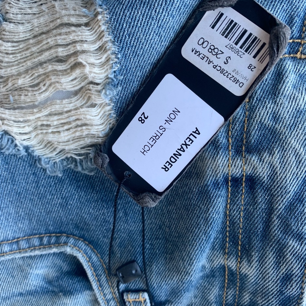 CARMAR BLUE CARGO RIPPED JEANS - Picture 2 of 6